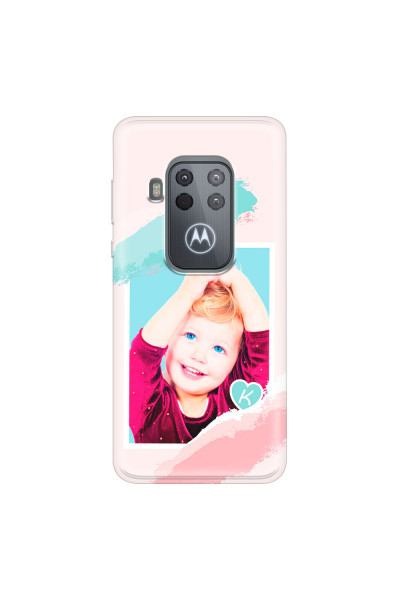 MOTOROLA by LENOVO - Moto One Zoom - Soft Clear Case - Kids Initial Photo