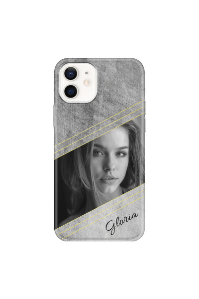APPLE - iPhone 12 - Soft Clear Case - Geometry Love Photo
