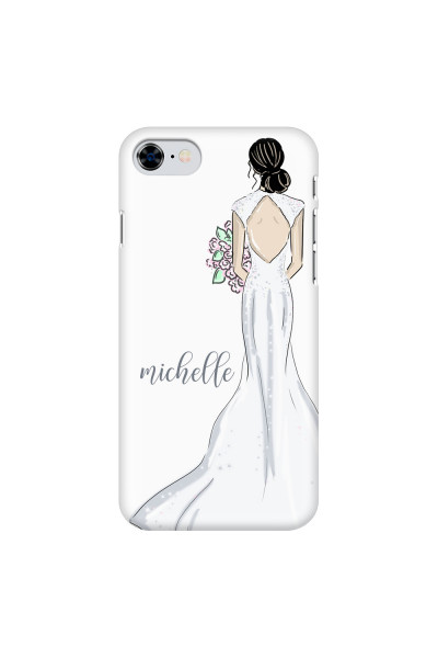 APPLE - iPhone SE 2020 - 3D Snap Case - Bride To Be Blackhair Dark