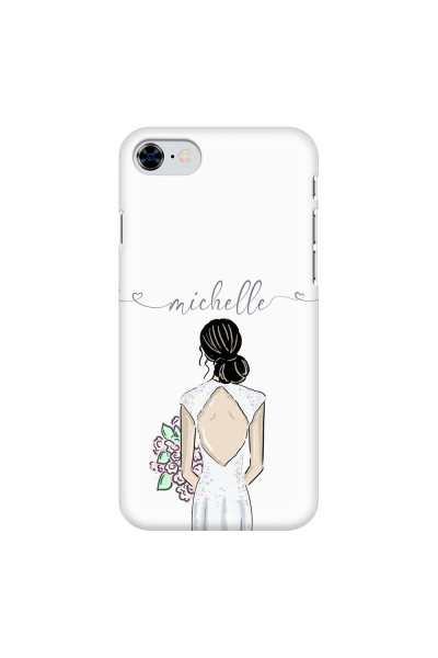 APPLE - iPhone SE 2020 - 3D Snap Case - Bride To Be Blackhair II. Dark