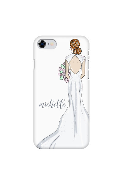 APPLE - iPhone SE 2020 - 3D Snap Case - Bride To Be Redhead Dark