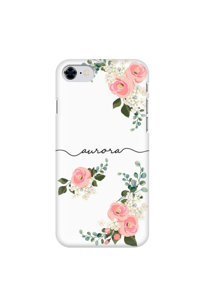 APPLE - iPhone SE 2020 - 3D Snap Case - Pink Floral Handwritten