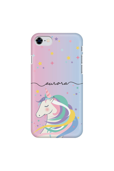 APPLE - iPhone SE 2020 - 3D Snap Case - Pink Unicorn Handwritten