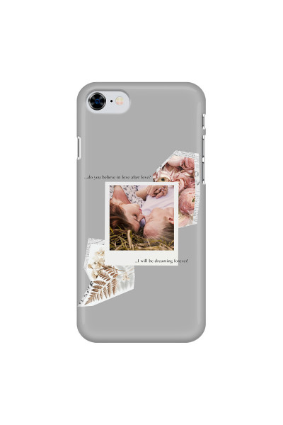 APPLE - iPhone SE 2020 - 3D Snap Case - Vintage Grey Collage Phone Case