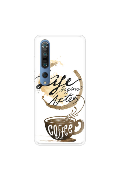 XIAOMI - Mi 10 Pro - Soft Clear Case - Life begins after coffee