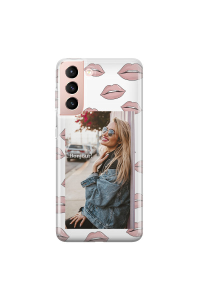 SAMSUNG - Galaxy S21 - Soft Clear Case - Teenage Kiss Phone Case