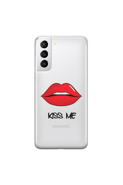 SAMSUNG - Galaxy S21 Plus - Soft Clear Case - Kiss Me