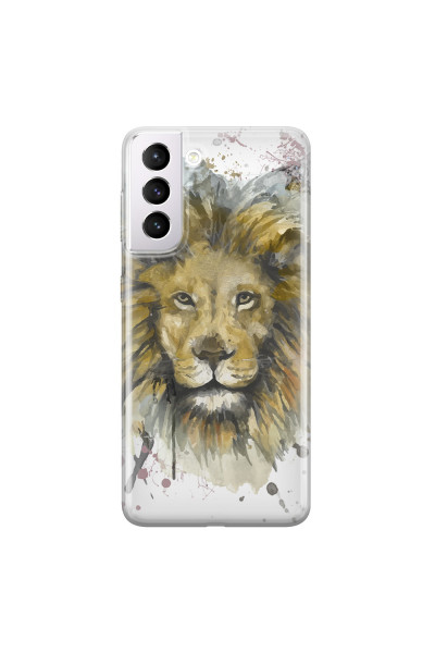 SAMSUNG - Galaxy S21 Plus - Soft Clear Case - Lion