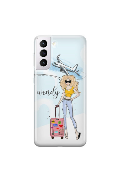 SAMSUNG - Galaxy S21 Plus - Soft Clear Case - Travelers Duo Blonde