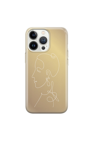 APPLE - iPhone 13 Pro Max - Soft Clear Case - Golden Lady