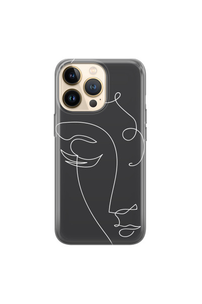 APPLE - iPhone 13 Pro - Soft Clear Case - Light Portrait in Picasso Style
