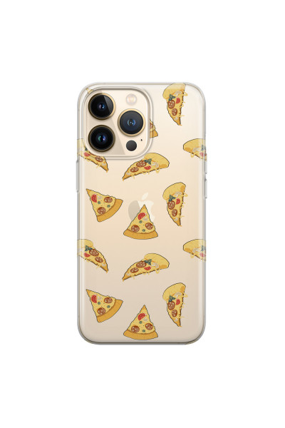 APPLE - iPhone 13 Pro - Soft Clear Case - Pizza Phone Case