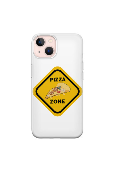 APPLE - iPhone 13 Mini - Soft Clear Case - Pizza Zone Phone Case