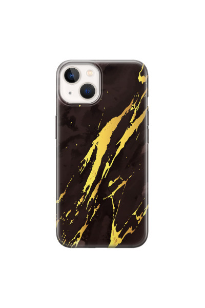 APPLE - iPhone 13 - Soft Clear Case - Marble Royal Black