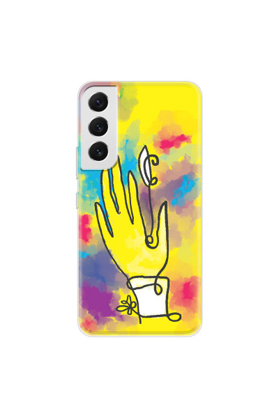 SAMSUNG - Galaxy S22 Plus - Soft Clear Case - Abstract Hand Paint