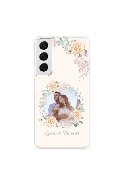 SAMSUNG - Galaxy S22 Plus - Soft Clear Case - Frame Of Roses