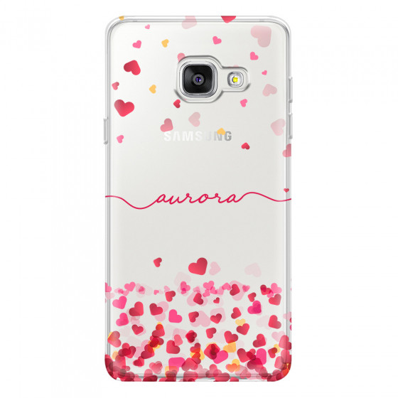SAMSUNG - Galaxy A3 2017 - Soft Clear Case - Scattered Hearts