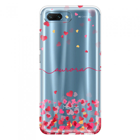 HONOR - Honor 10 - Soft Clear Case - Scattered Hearts