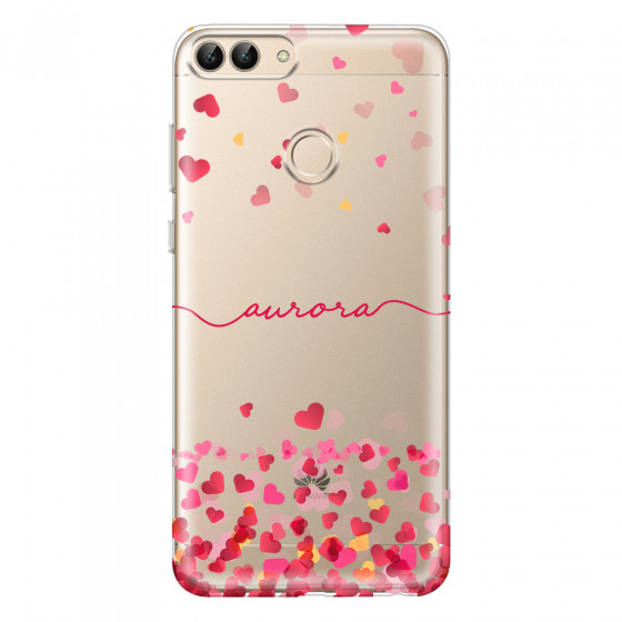 HUAWEI - P Smart 2018 - Soft Clear Case - Scattered Hearts