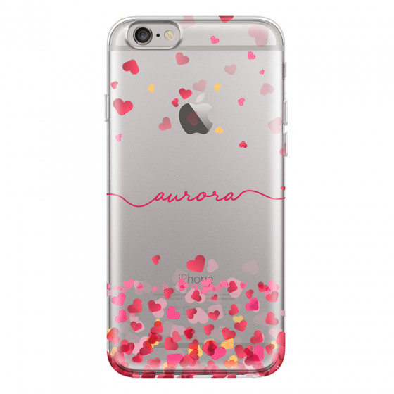 APPLE - iPhone 6S - Soft Clear Case - Scattered Hearts