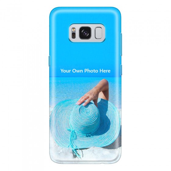 SAMSUNG - Galaxy S8 Plus - Soft Clear Case - Single Photo Case