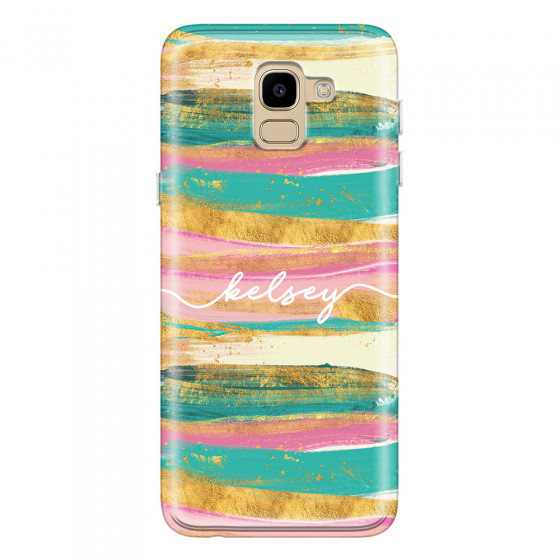 SAMSUNG - Galaxy J6 - Soft Clear Case - Pastel Palette