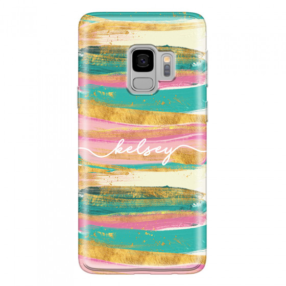 SAMSUNG - Galaxy S9 - Soft Clear Case - Pastel Palette