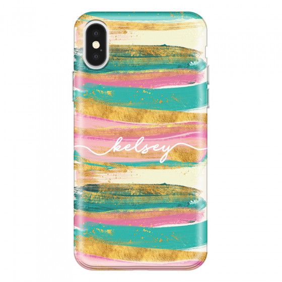 APPLE - iPhone X - Soft Clear Case - Pastel Palette