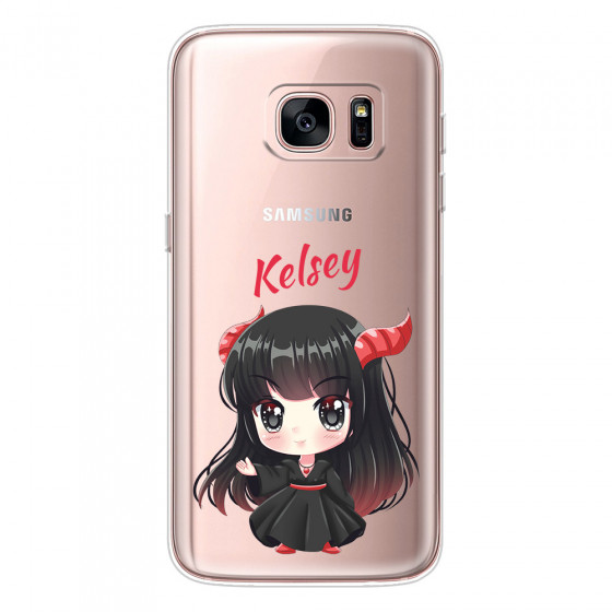 SAMSUNG - Galaxy S7 - Soft Clear Case - Chibi Kelsey