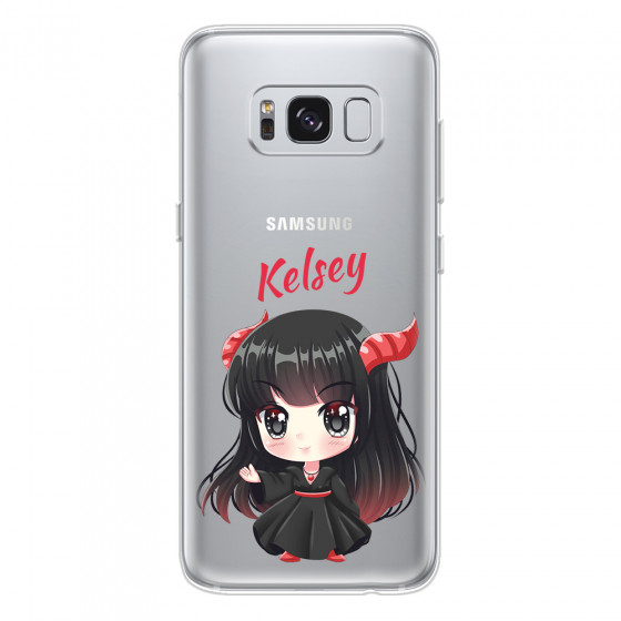 SAMSUNG - Galaxy S8 Plus - Soft Clear Case - Chibi Kelsey