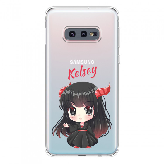 SAMSUNG - Galaxy S10e - Soft Clear Case - Chibi Kelsey