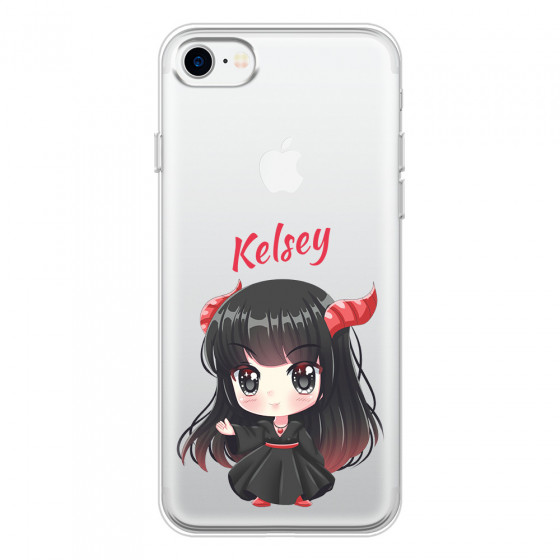 APPLE - iPhone 7 - Soft Clear Case - Chibi Kelsey