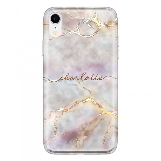 APPLE - iPhone XR - Soft Clear Case - Marble Rootage