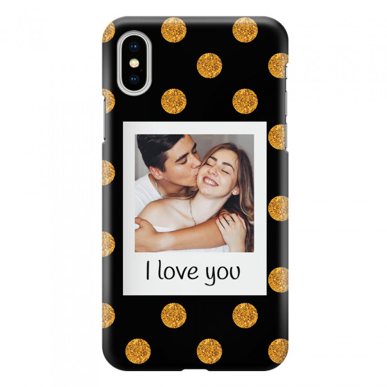 APPLE - iPhone XS Max - 3D Snap Case - Single Love Dots Photo