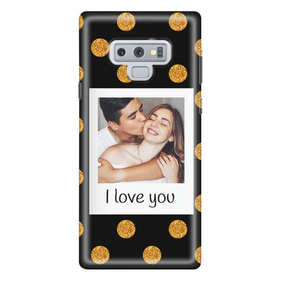 SAMSUNG - Galaxy Note 9 - Soft Clear Case - Single Love Dots Photo