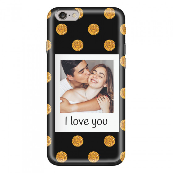 APPLE - iPhone 6S - Soft Clear Case - Single Love Dots Photo