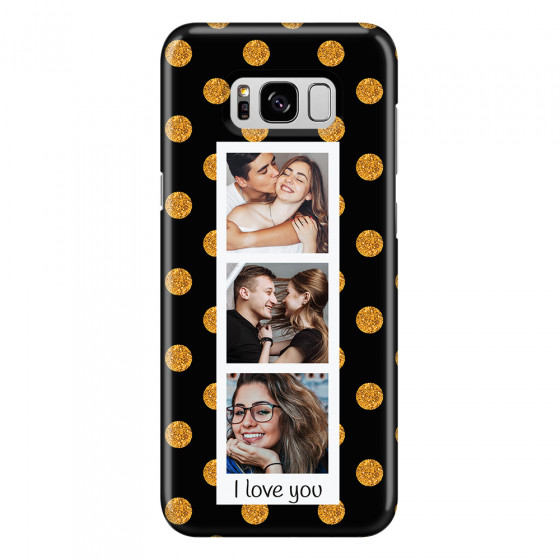SAMSUNG - Galaxy S8 - 3D Snap Case - Triple Love Dots Photo