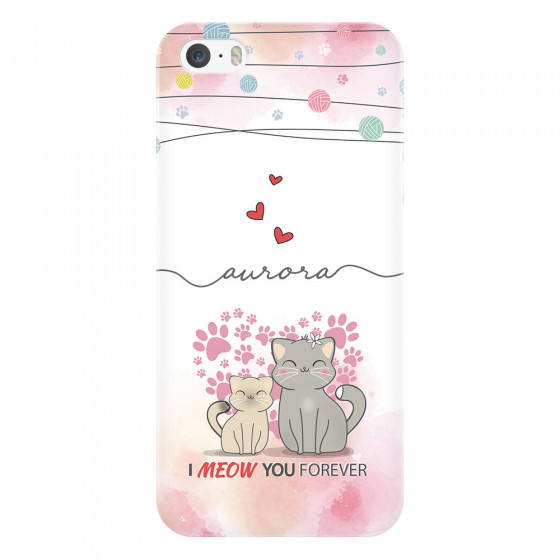 APPLE - iPhone 5S - 3D Snap Case - I Meow You Forever