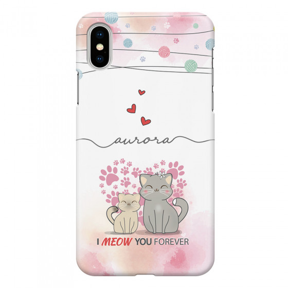 APPLE - iPhone XS Max - 3D Snap Case - I Meow You Forever