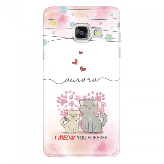 SAMSUNG - Galaxy A3 2017 - Soft Clear Case - I Meow You Forever