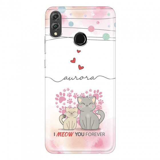 HONOR - Honor 8X - Soft Clear Case - I Meow You Forever