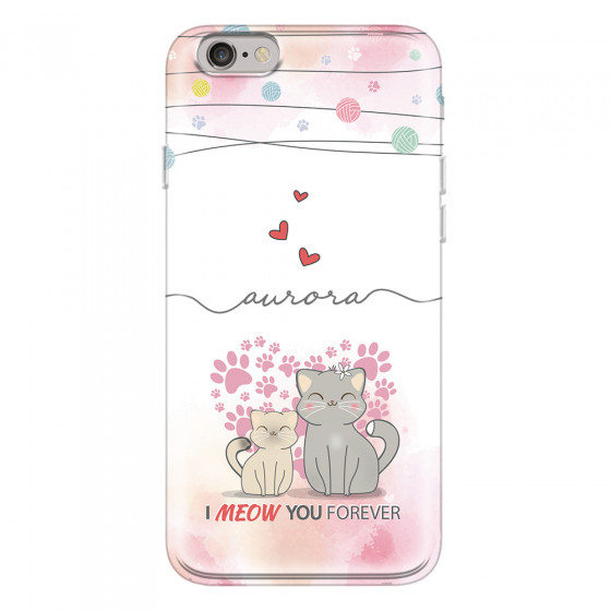 APPLE - iPhone 6S - Soft Clear Case - I Meow You Forever