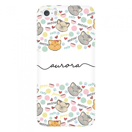 APPLE - iPhone 5S - 3D Snap Case - Cute Kitten Pattern