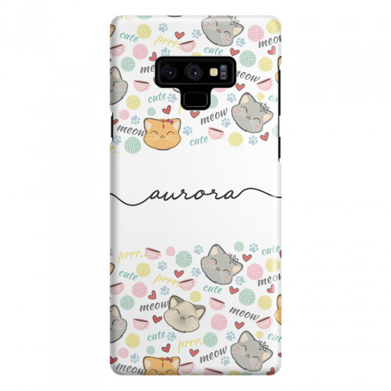 SAMSUNG - Galaxy Note 9 - 3D Snap Case - Cute Kitten Pattern