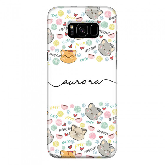 SAMSUNG - Galaxy S8 Plus - 3D Snap Case - Cute Kitten Pattern