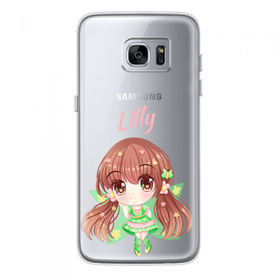 SAMSUNG - Galaxy S7 Edge - Soft Clear Case - Chibi Lilly
