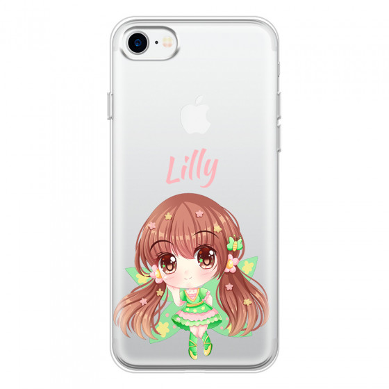 APPLE - iPhone 7 - Soft Clear Case - Chibi Lilly