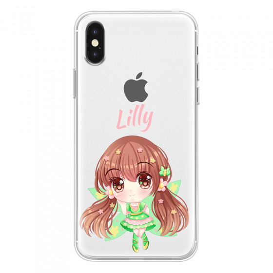 APPLE - iPhone XS Max - Soft Clear Case - Chibi Lilly