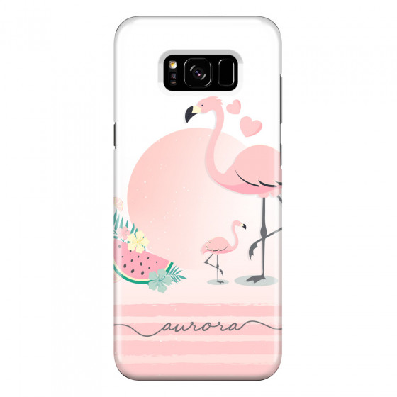 SAMSUNG - Galaxy S8 Plus - 3D Snap Case - Flamingo Vibes Handwritten