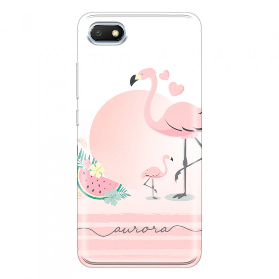 XIAOMI - Redmi 6A - Soft Clear Case - Flamingo Vibes Handwritten